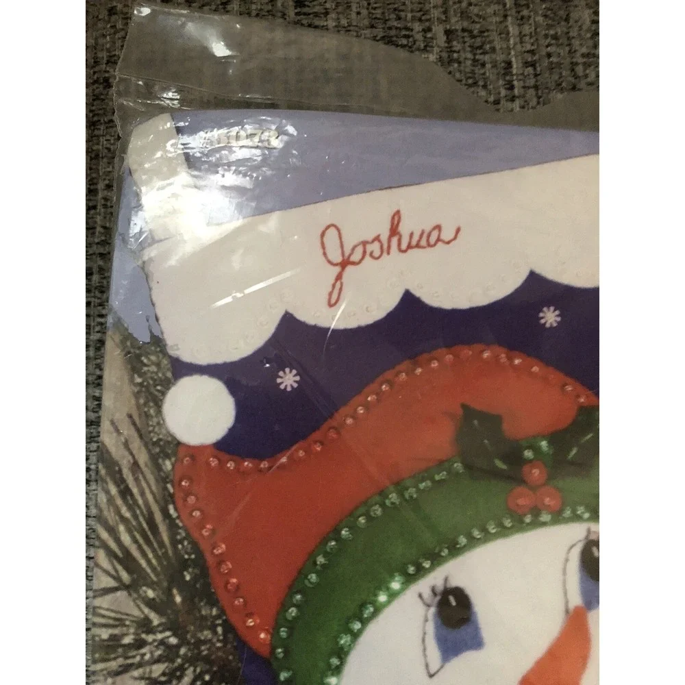 Felt Stocking Kit Joshua Finishes 16